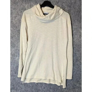 Columbia Womens Cowl Neck Pullover Cream Medium